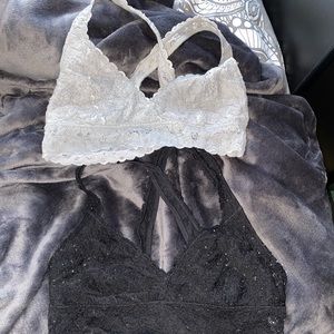 2 AERIE LACE BRALETTES SIZE MEDIUM!!